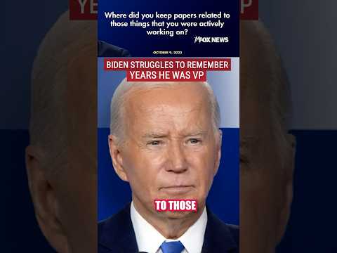 Biden can’t recall years of vice presidency #foxnews #news #us #fox #trump #politics #biden #shorts