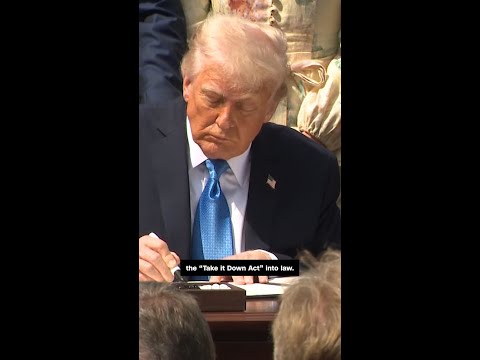 Trump signs bill to fight deepfake porn