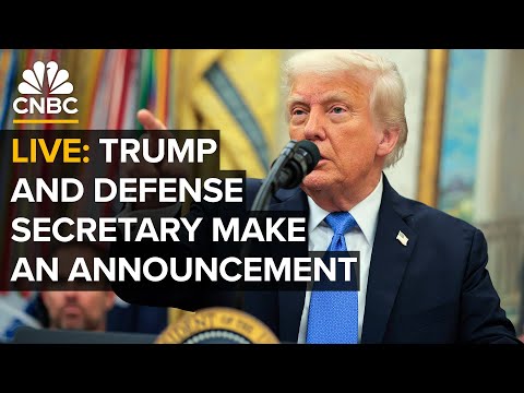 LIVE: President Trump makes an announcement with Secretary of Defense Pete Hegseth — 5/20/2025