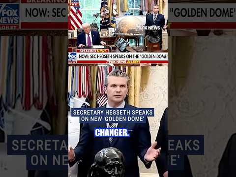‘GAME-CHANGER’: Pete Hegseth touts new ‘Golden Dome’ #shorts #trump #politics #tech #security #us