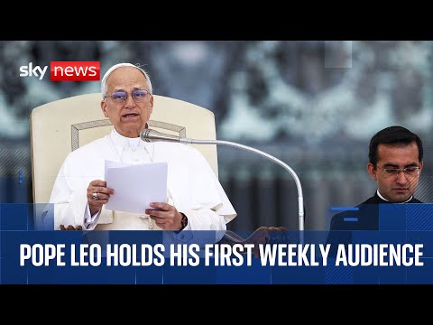 Pope Leo speaks to faithful in St Peter’s Square
