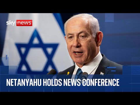 Israeli Prime Minister Benjamin Netanyahu holds a news conference in Jerusalem