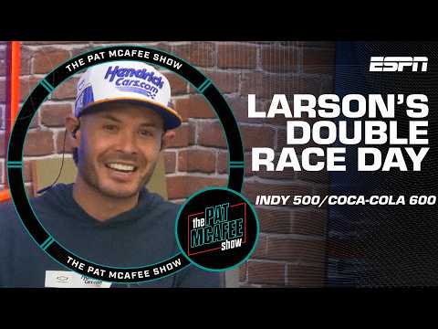 Kyle Larson will race in the Indy 500 and Coca-Cola 600 in the same day! 💨 | The Pat McAfee Show