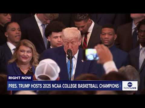 Trump welcomes the University of Florida Gators men’s basketball to the White House