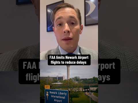 FAA limits Newark Airport flights to reduce delays #shorts