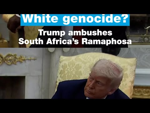 White genocide? – Donald Trump ambushes South Africa’s Cyril Ramaphosa • FRANCE 24 English
