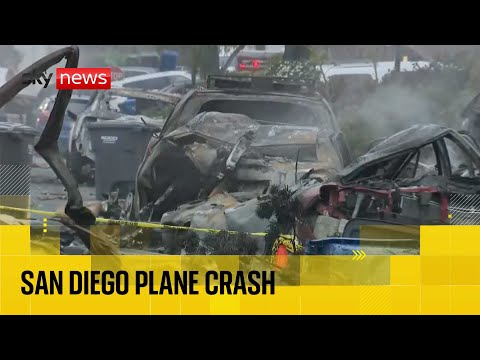 Plane crashes into San Diego neighbourhood in ‘direct hit to multiple homes’