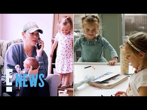 Kylie Kelce Recruits All 4 Daughters To Share Podcast Update | E! News