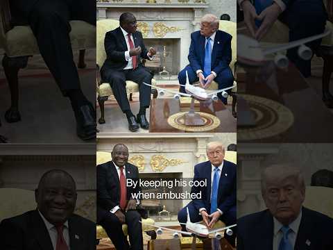 South Africa’s Ramaphosa keeps his cool in clash with #Trump #politics