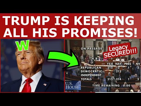Trump’s LANDMARK Bill Just PASSED the HOUSE!