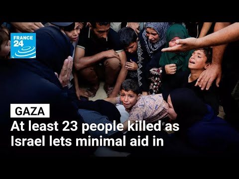 At least 23 people killed in Gaza as Israel lets minimal aid in • FRANCE 24 English