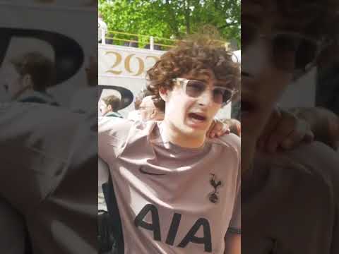 Massive crowds of Spurs fans gather for victory parade after Europa League win