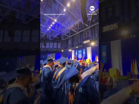 Security chases graduate for bringing baby on ceremony stage