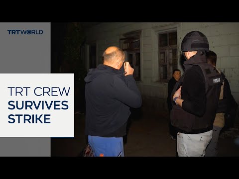TRT World crew survives Russian drone attack on Dnipro