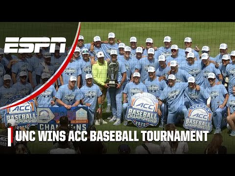 North Carolina STORMS PAST Clemson to win 9th ACC Championship โพ๐ | ESPN College Baseball