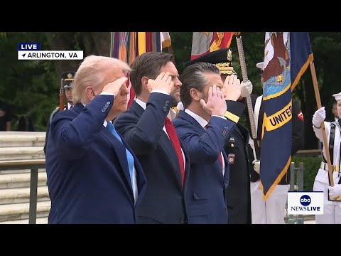 LIVE: Pres. Trump delivers remarks at wreath-laying ceremony at Arlington National Cemetery