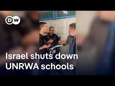 Hundreds of Palestinians out of school as Israel closes UNRWA schools in east Jerusalem | DW News