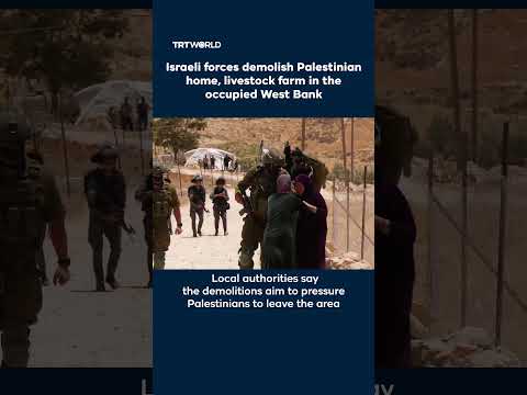 Israeli forces demolish Palestinian house, farm in occupied West Bank