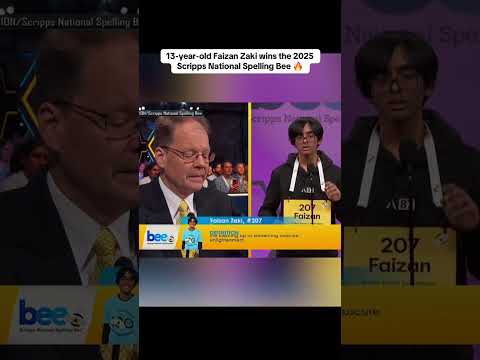 The 2025 Scripps National Spelling Bee winner ๐ฅ (via @scrippsbee/TT)