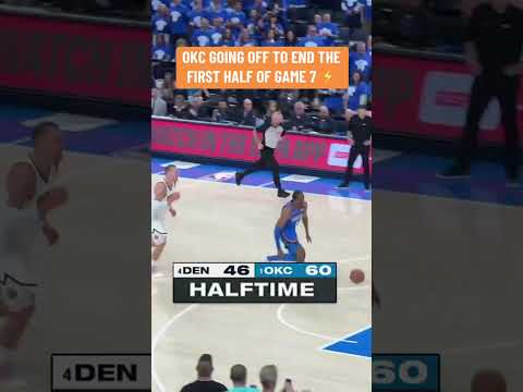 The Thunder are up 14 at the half ๐