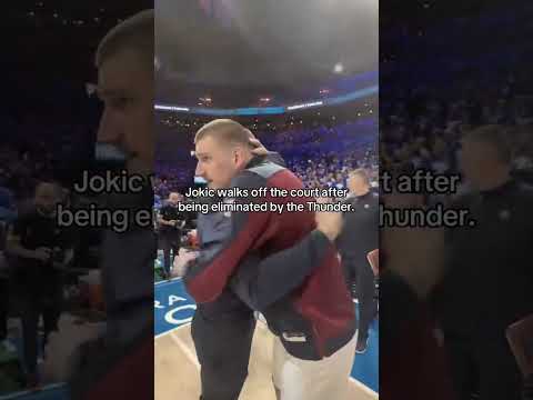 Jokic leaves the court after Game 7 💔