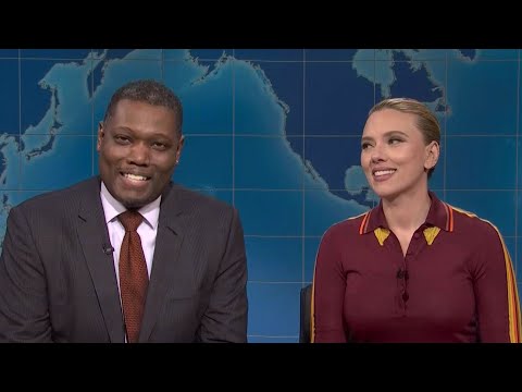 Scarlett Johansson and Colin Jost GET REVENGE on Michael Che’s SNL Joke Swap