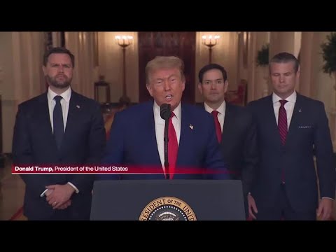 US President Donald Trump’s White House speech on US strikes on Iranian nuclear sites • FRANCE 24