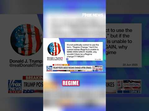 ‘Make Iran Great Again’: Trump posts about regime change after strikes #shorts #trump #maga #iran