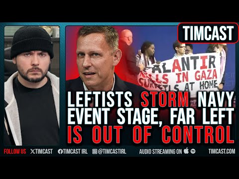 Pro Palestine Leftists STORM Navy Event, Protest Palantir & AI, Trump Big Beautiful Bill PROTECTS AI