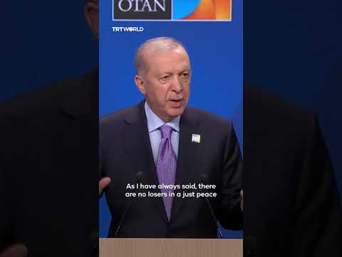 President Erdogan slams Israel’s atrocities in Gaza at NATO Summit
