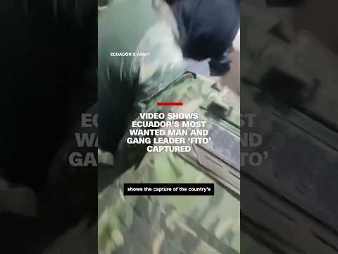Video shows Ecuador’s most wanted man and gang leader ‘Fito’ captured