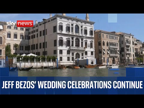 Live from Venice as VIPs gather for Jeff Bezos’s wedding