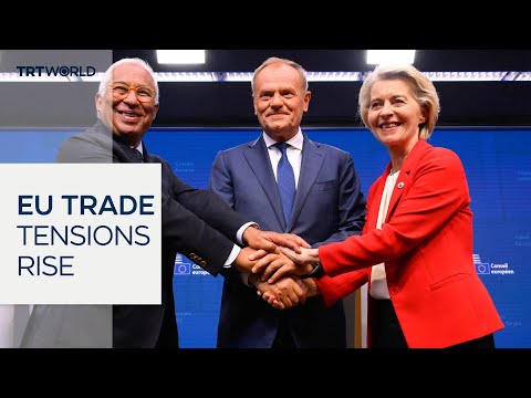 EU split on Ukraine, Russian sanctions, and US trade deal