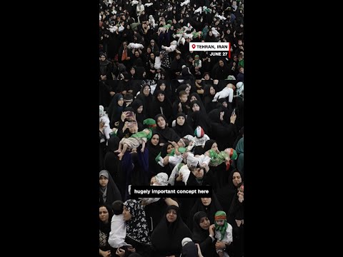 Hundreds of women offer babies as martyrs in Tehran ceremony