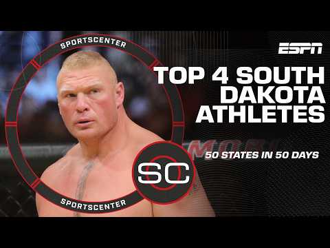 SportsCenter 50 States in 50 Days: The TOP 4️⃣ athletes from South Dakota ⛰️