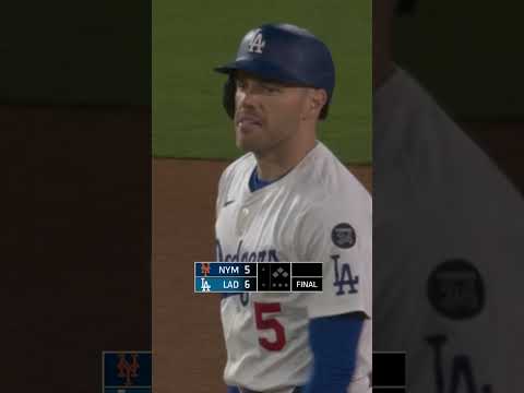 Freddie Freeman walks off the Mets!😤🫡 #baseball #mlb #dodgers #freddiefreeman