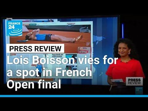 “At full speed”: French tennis hero Lois Boisson vies for a spot in Roland Garros final