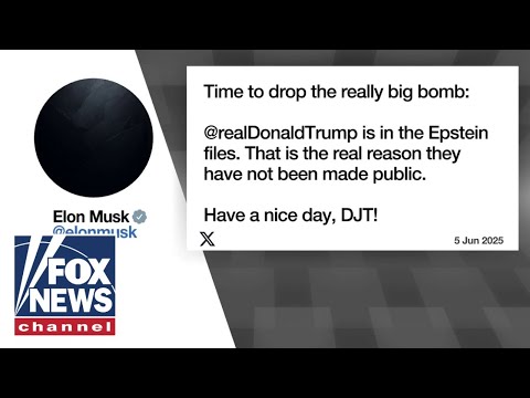 BREAKING: Musk drops ‘really BIG BOMB’ on Trump, Epstein files