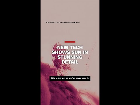 Abstract art or solar science? Researchers marvel at new footage of the sun