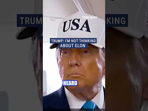 WATCH: Trump says he’s ‘busy,’ not thinking about Elon Musk amid feud #foxnews #news #shorts