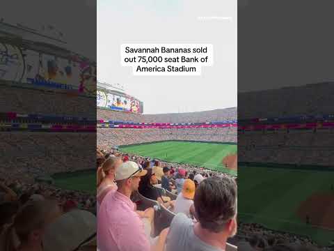 Bank of America Stadium is the 3rd NFL stadium the Bananas have sold out #shorts