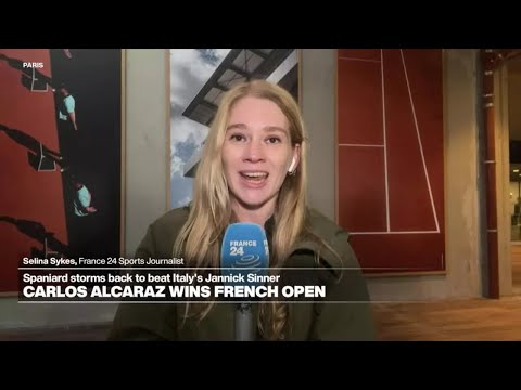 Alcaraz topples Sinner to win epic and historic French Open final • FRANCE 24 English