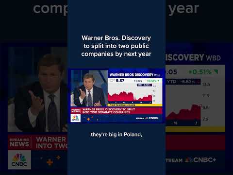 Warner Bros. Discovery to split into two public companies by next year