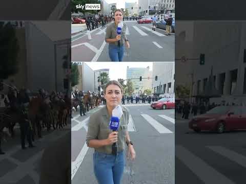 LA: Reporter shot with rubber bullet