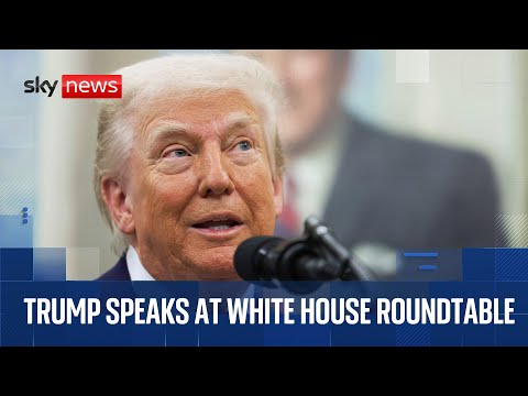 Donald Trump hosts a US investment roundtable