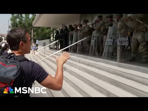 National Guard continues to face off against protestors for fourth day