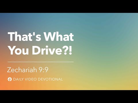 That’s What You Drive?! | Zechariah 9:9 | Our Daily Bread Video Devotional
