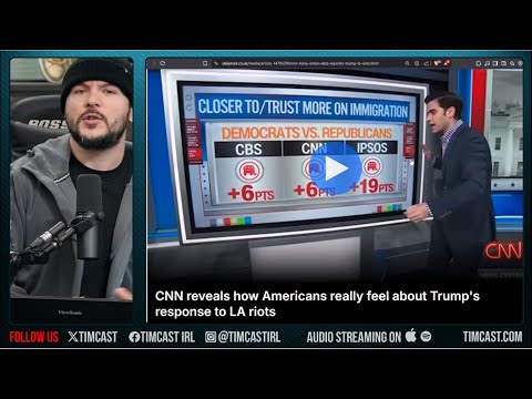 CNN SHOCKED, Even Amid LA Riots Trump Approval On Immigration SKYROCKETS, Democrats LIE About Polls