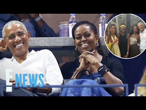Michelle, Barack Obama’s Vacation Pic With Daughters Malia, Sasha | E! News