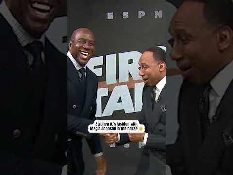 Stephen A. had to step it up for Magic Johnson 🔥
